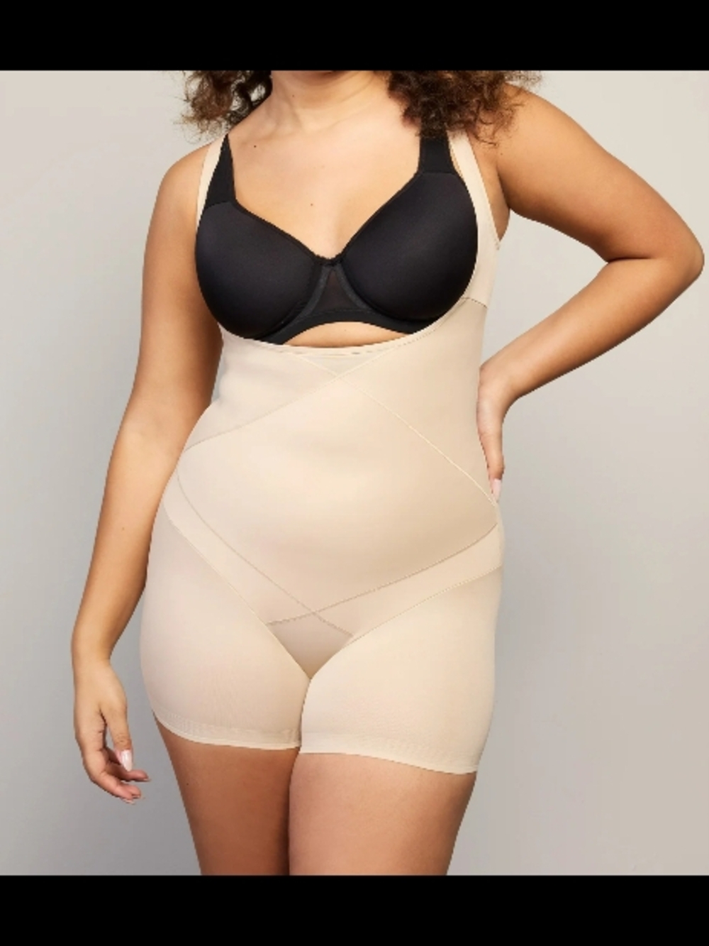 Cupid Beige High-Waist Full Body Shaper Shorts